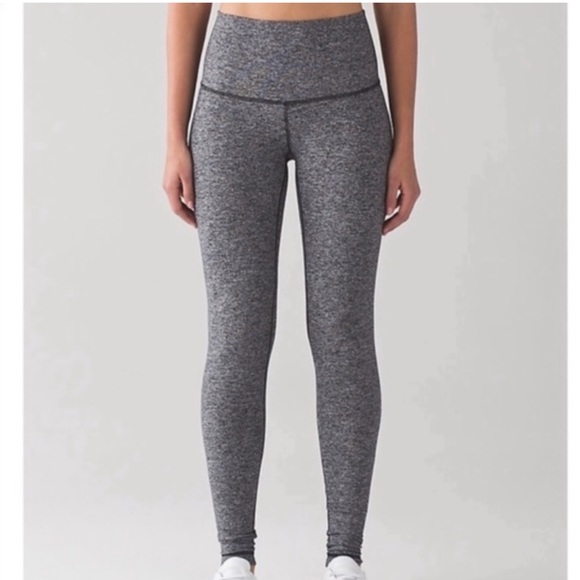 lululemon athletica Pants - Lululemon Heather Gray Leggings Size 2